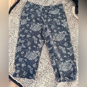 Columbia women’s Capris Floral Print Size 10 linen blend